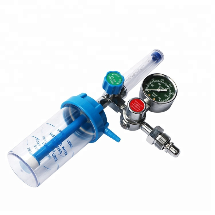 Medical Oxygen Regulator With Pressure Gauge & Flowmeter